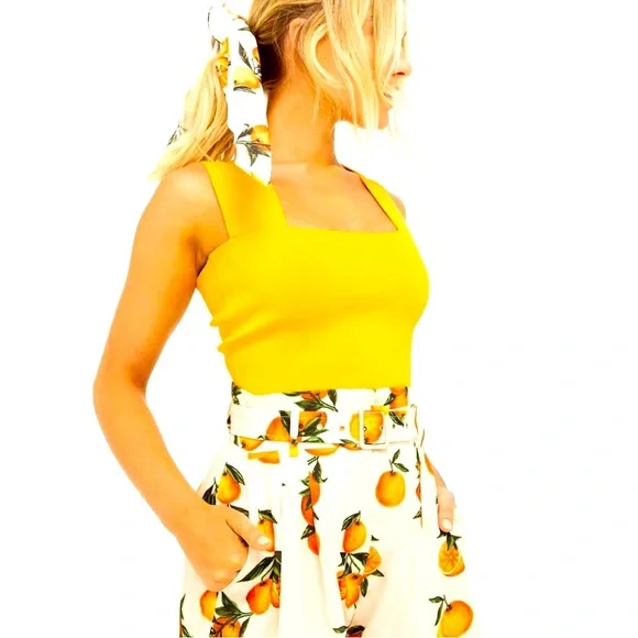 Sheike Orange Print Shorts - Picture 2 of 4